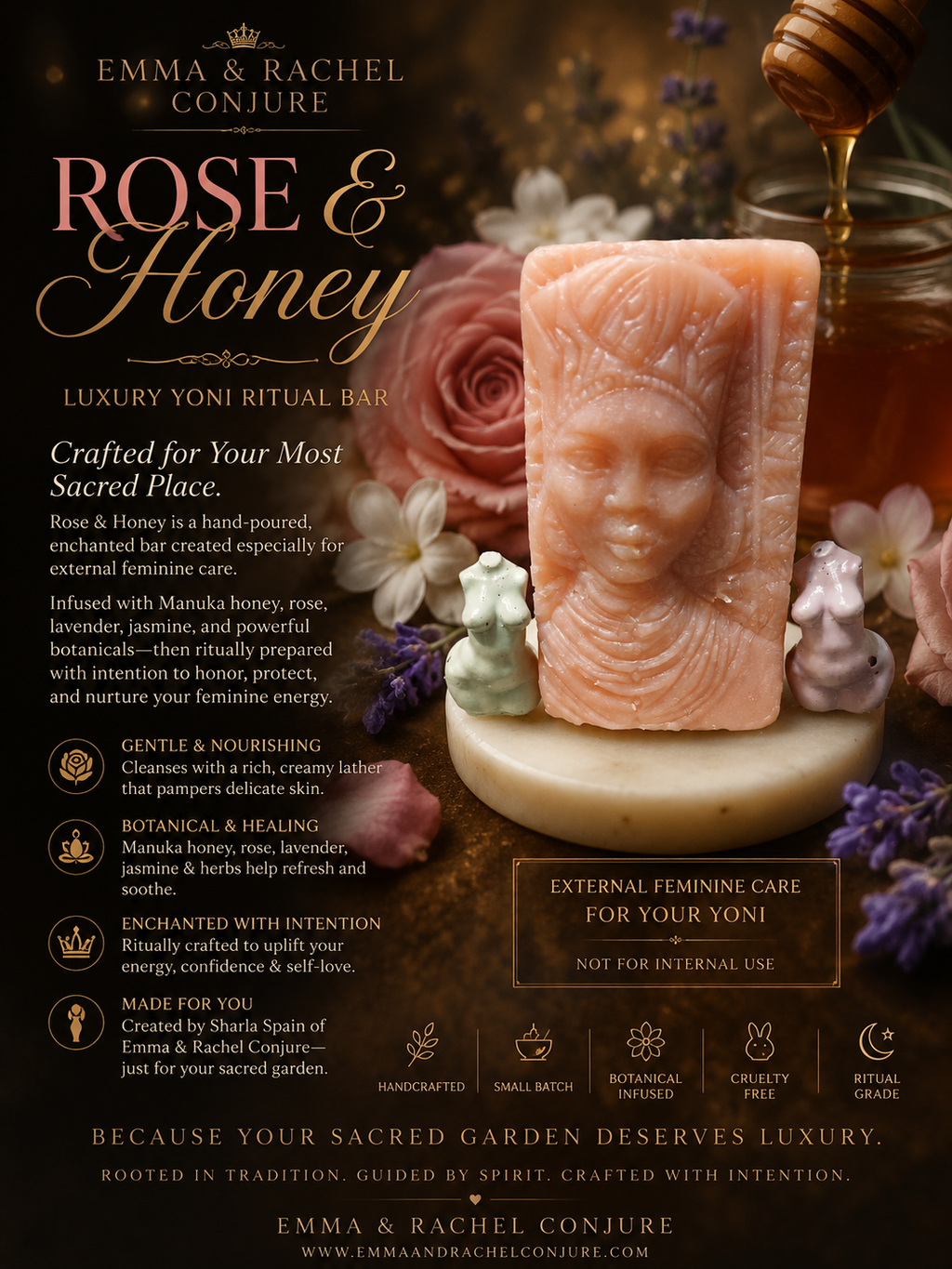 Honey and Rose Yoni Bar